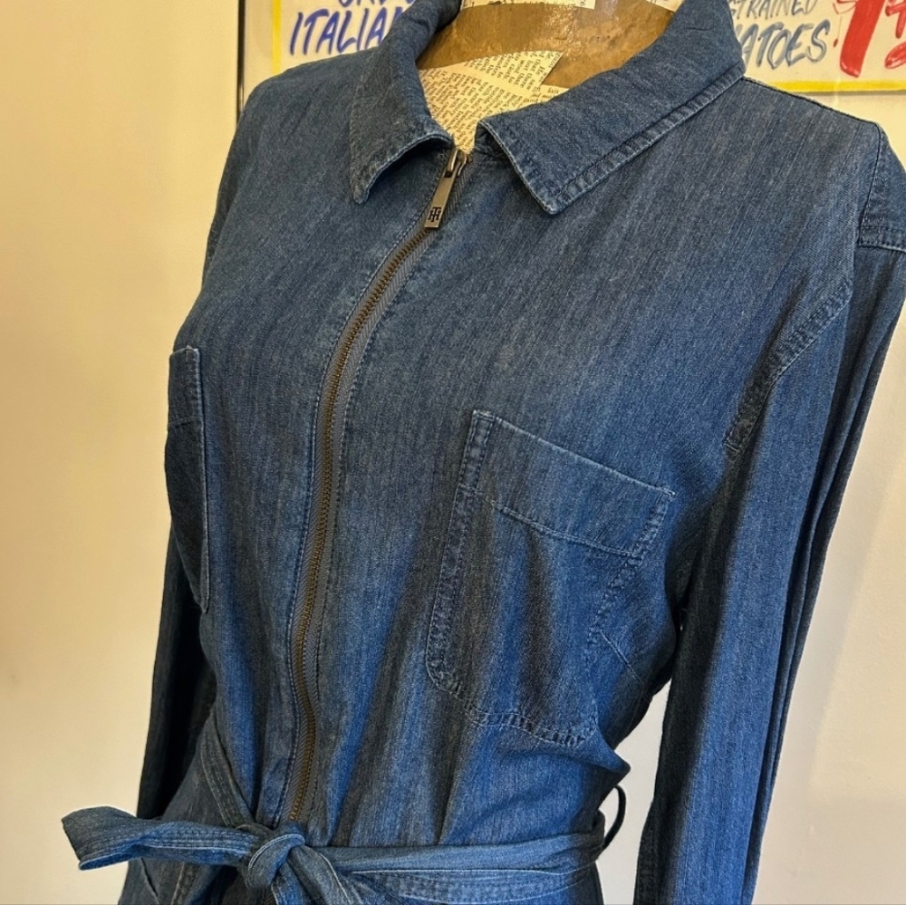 Tommy Hilfiger Zippered Denim Dress Women's Size 14
